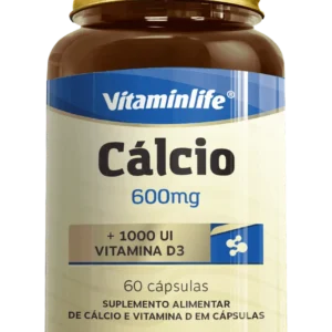 Calcio 600mg + 1000 UI Vitamina D3 - 60 cápsulas